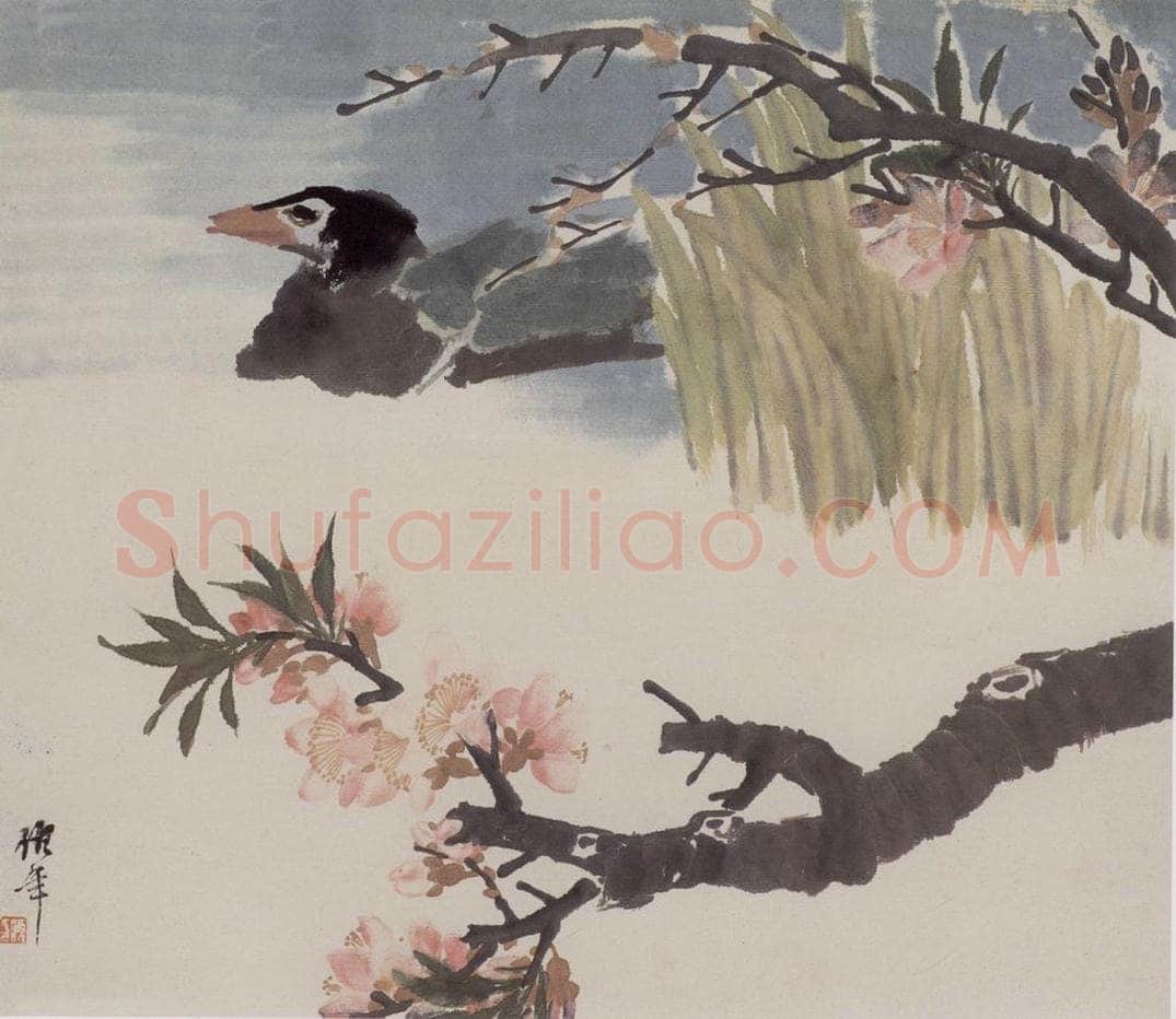 1881年 任伯年 《花鸟人物图册十二开》 书画作品