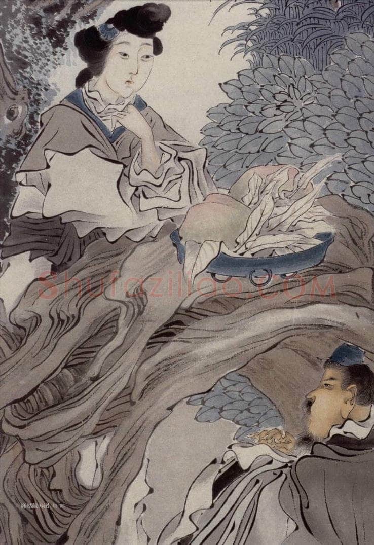 约19世纪70年代中期 任伯年 《人物四条屏》 书画作品