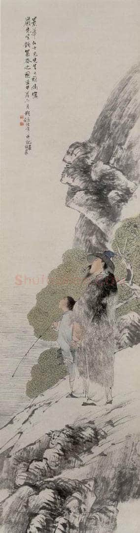 1882年 任伯年 《人物故事屏》 书画作品