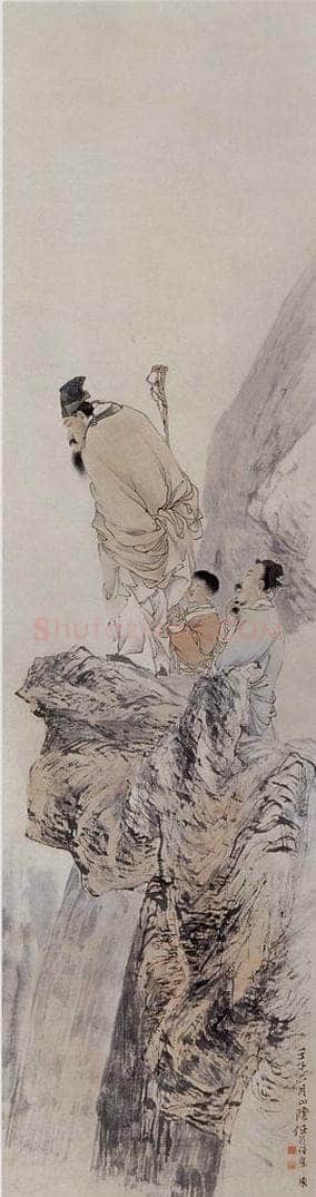 1882年 任伯年 《人物故事屏》 书画作品