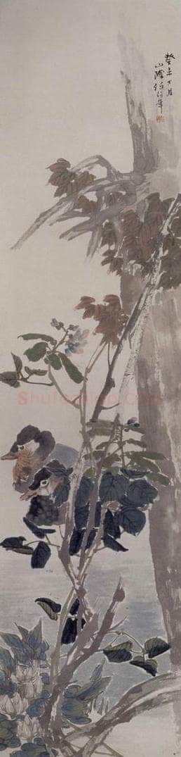 1883年 任伯年 《花鸟四条屏》 书画作品