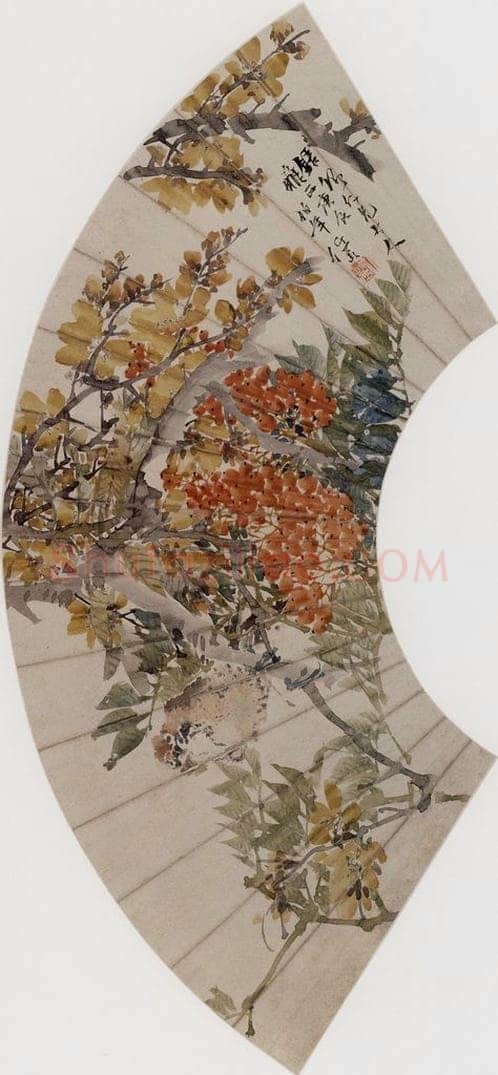 1880年 任伯年 《杂画册十二开》 书画作品