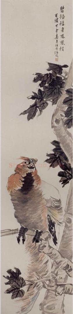1884年 任伯年 《花鸟四条屏》 书画作品