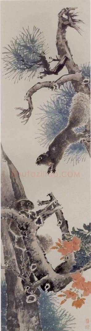 清 任伯年 《杂画四屏》 书画作品