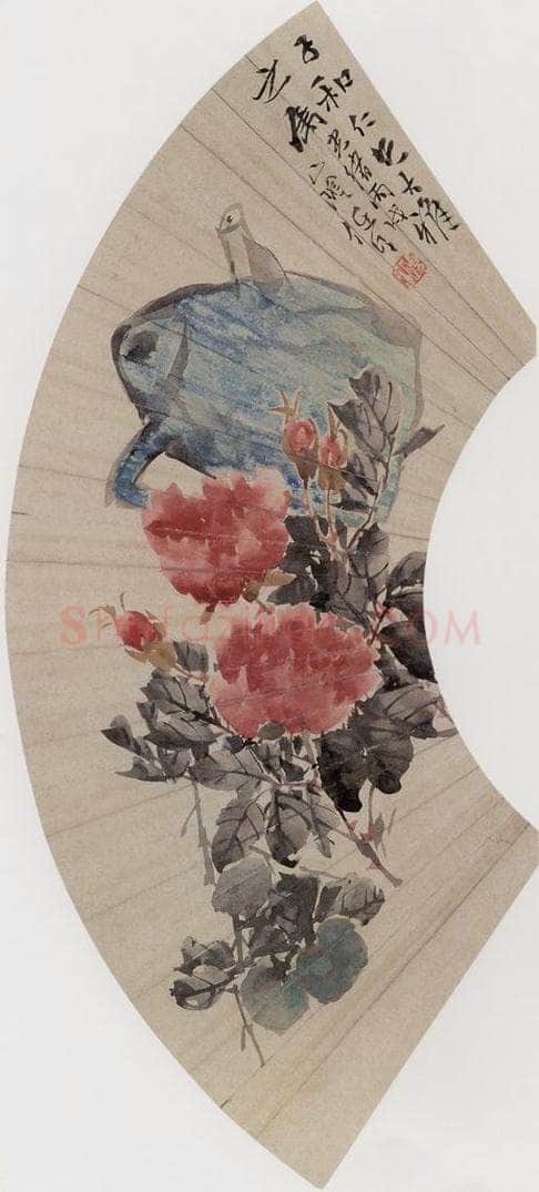 1886年 任伯年 《杂画册十二开》 书画作品