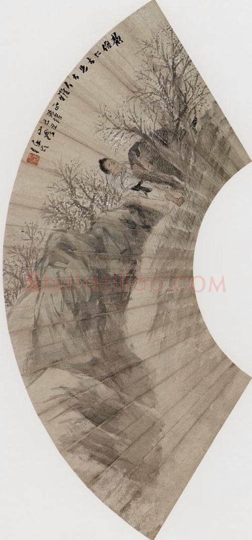 1889年 任伯年 《杂画册十二开》 书画作品