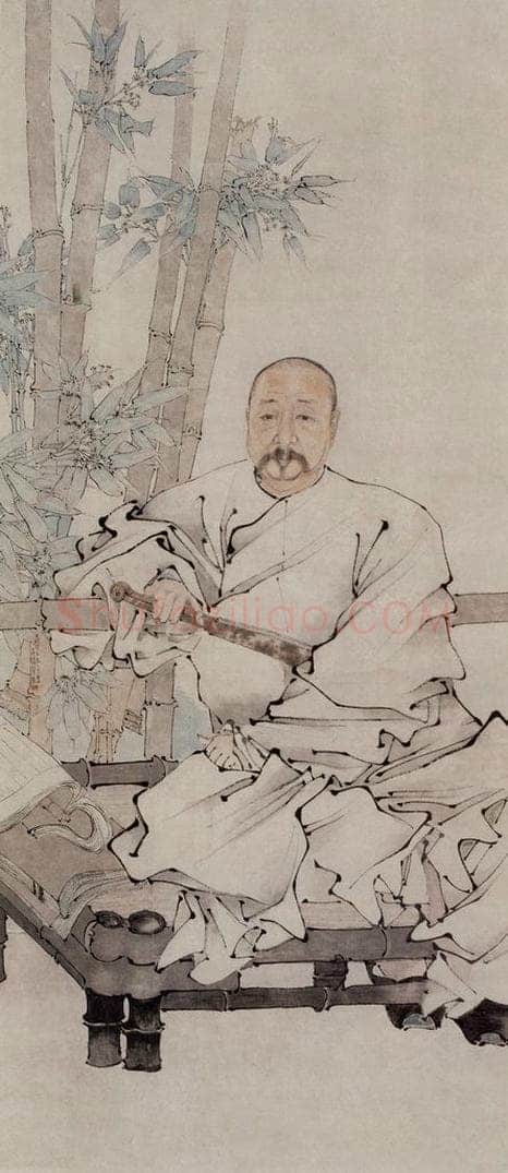 1880年 任伯年 《佚名肖像》 书画作品