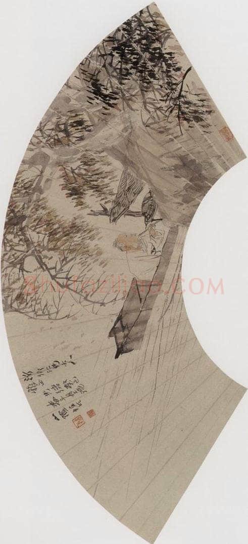 1893年 任伯年 《杂画册十二开》 书画作品