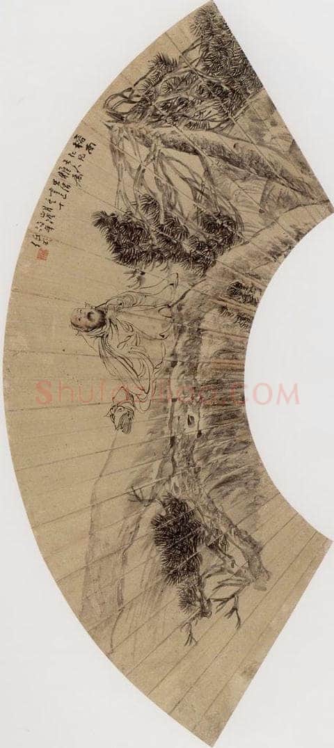 1881年 任伯年 《人物》 书画作品