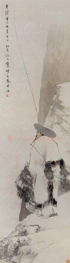 1881年 任伯年 《渔父图》 书画作品