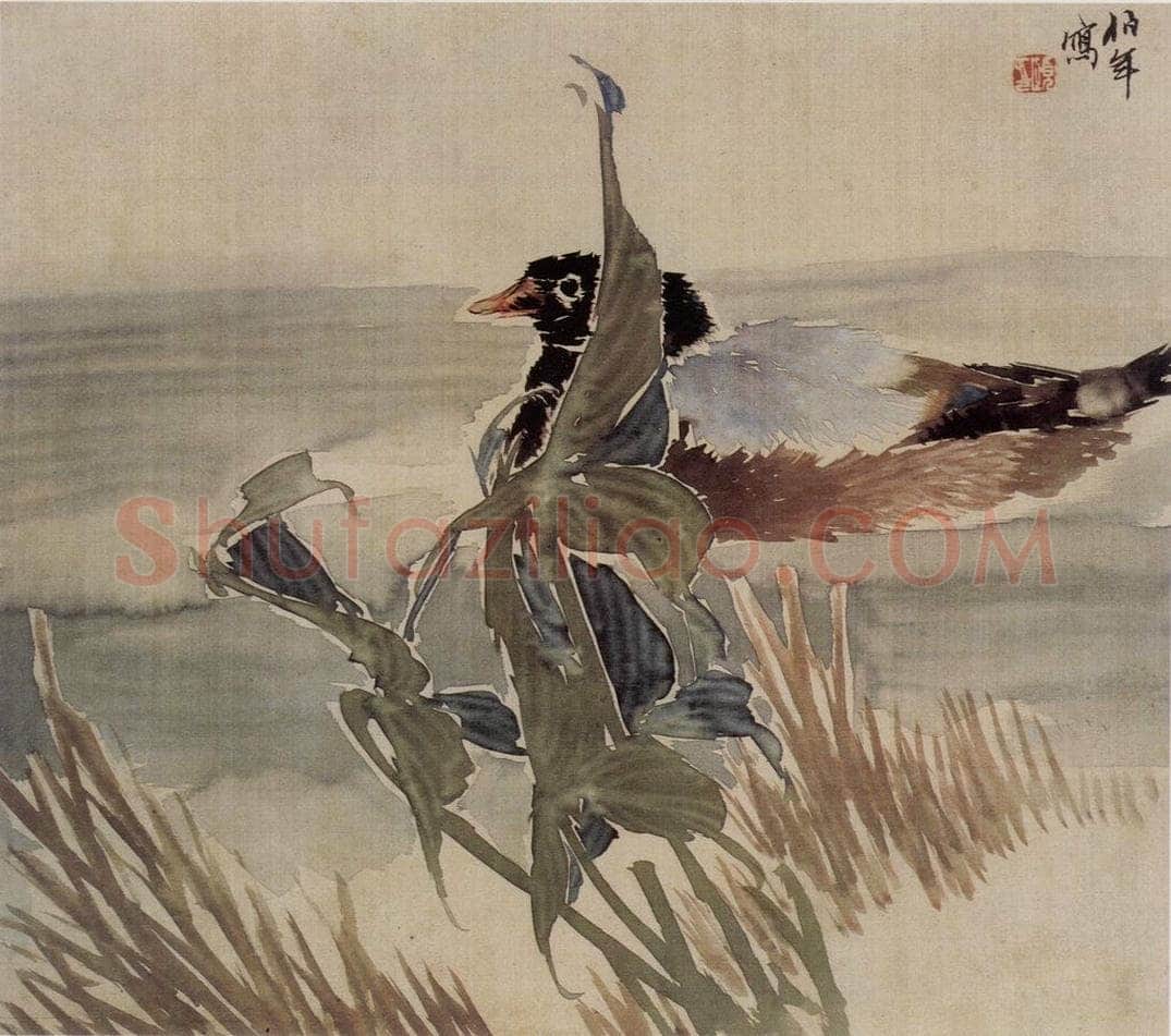清 任伯年 《花鸟册三帧》 书画作品