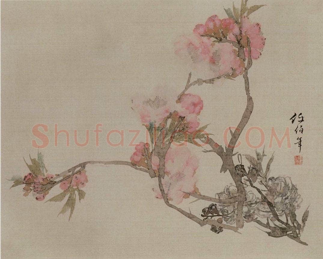 1882年 任伯年 《没骨花卉册十二开》 书画作品