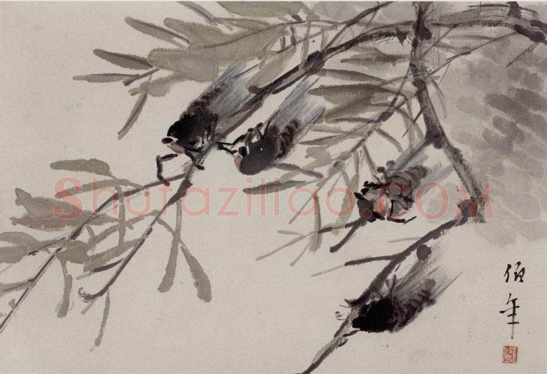 清 任伯年 《杂画册十六开》 书画作品
