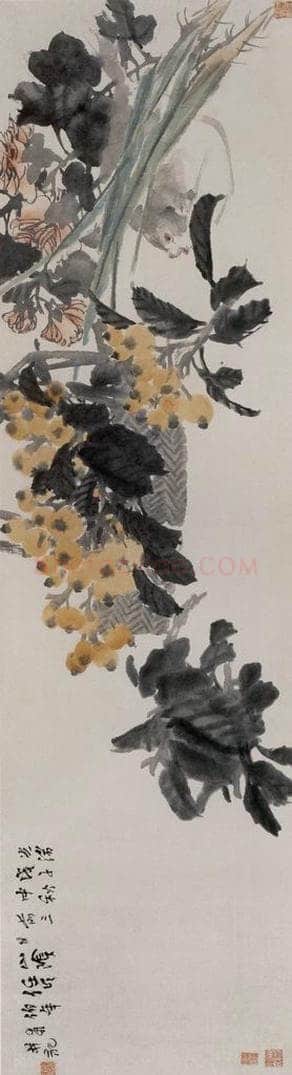 清 任伯年 《牛瑞图》 书画作品