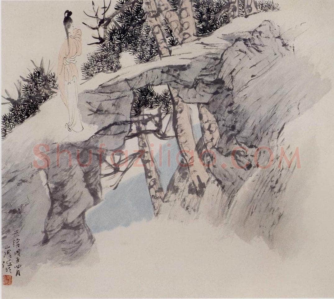 清 任伯年 《仕女图册十二开》 书画作品