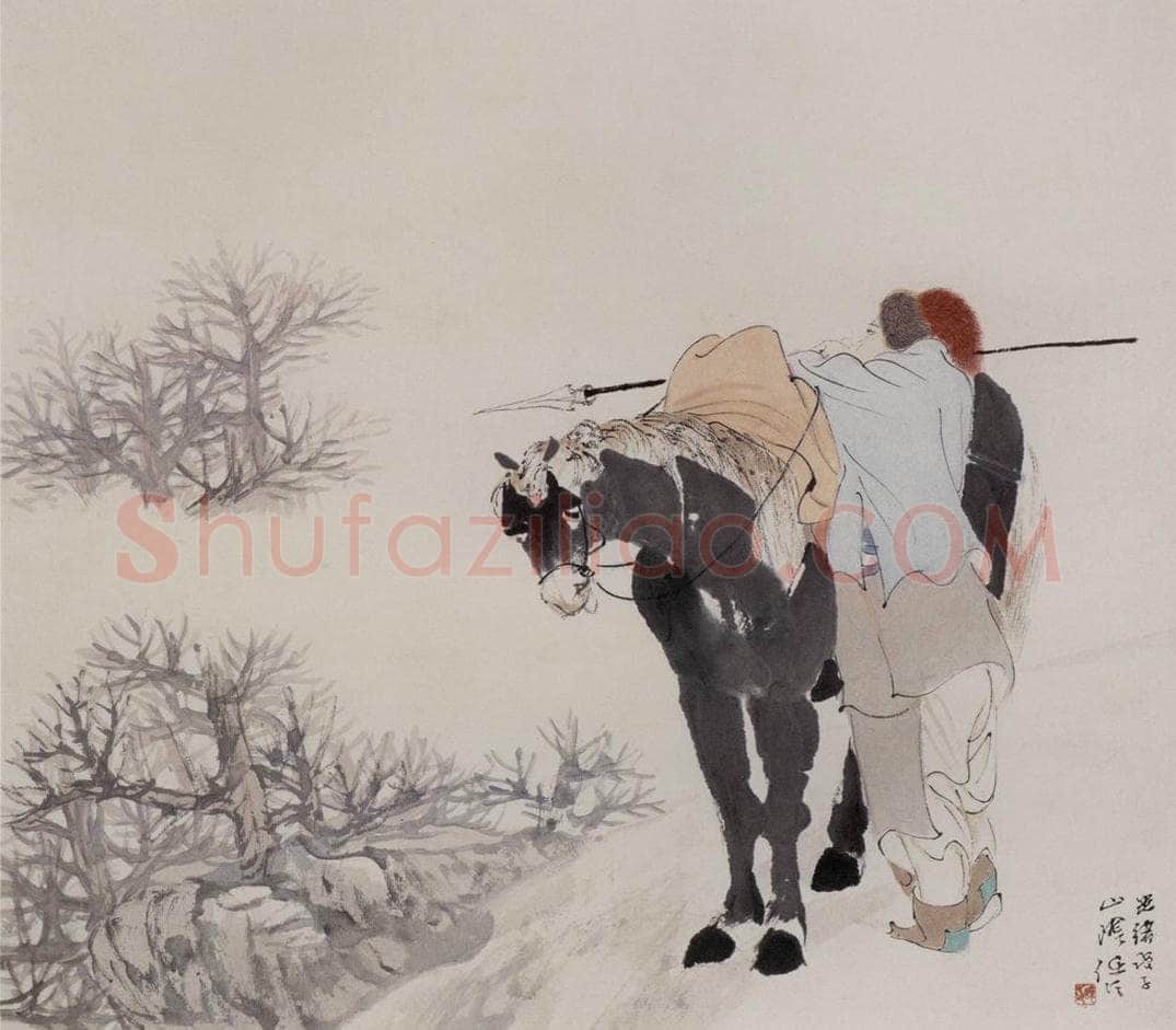 清 任伯年 《仕女图册十二开》 书画作品