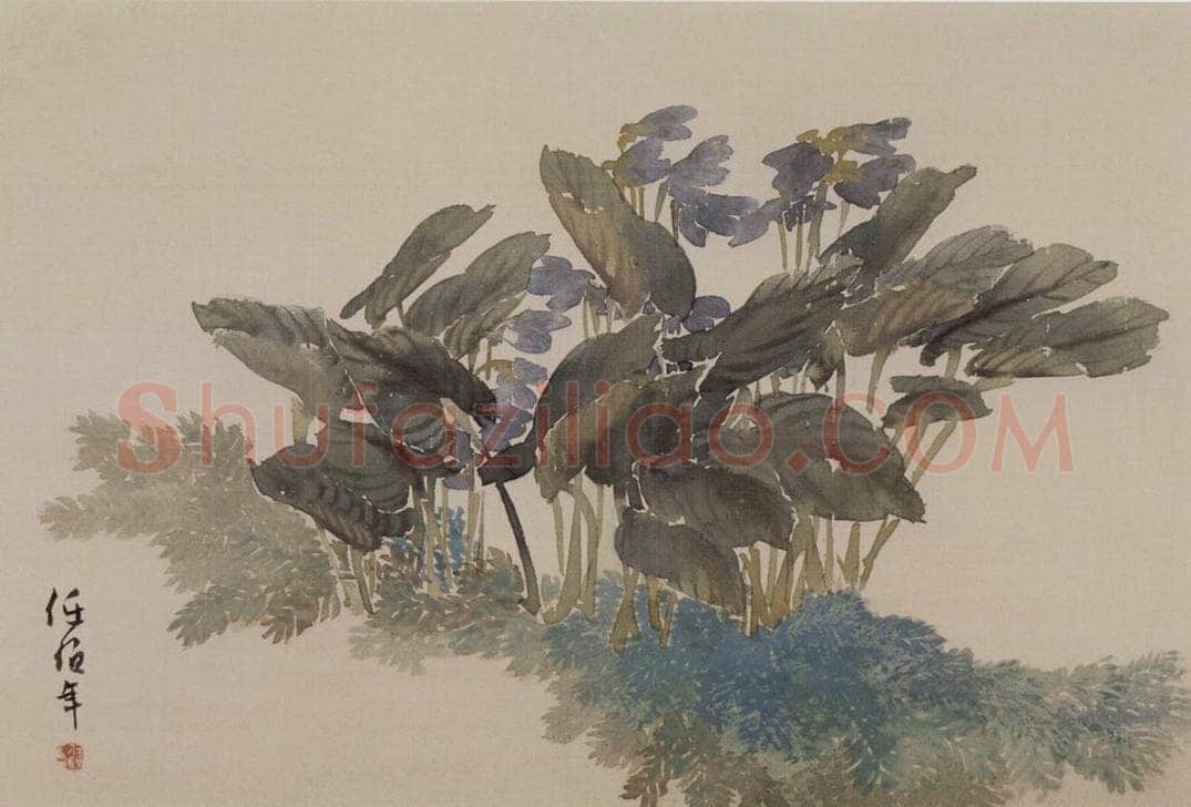 清 任伯年 《花卉册》 书画作品