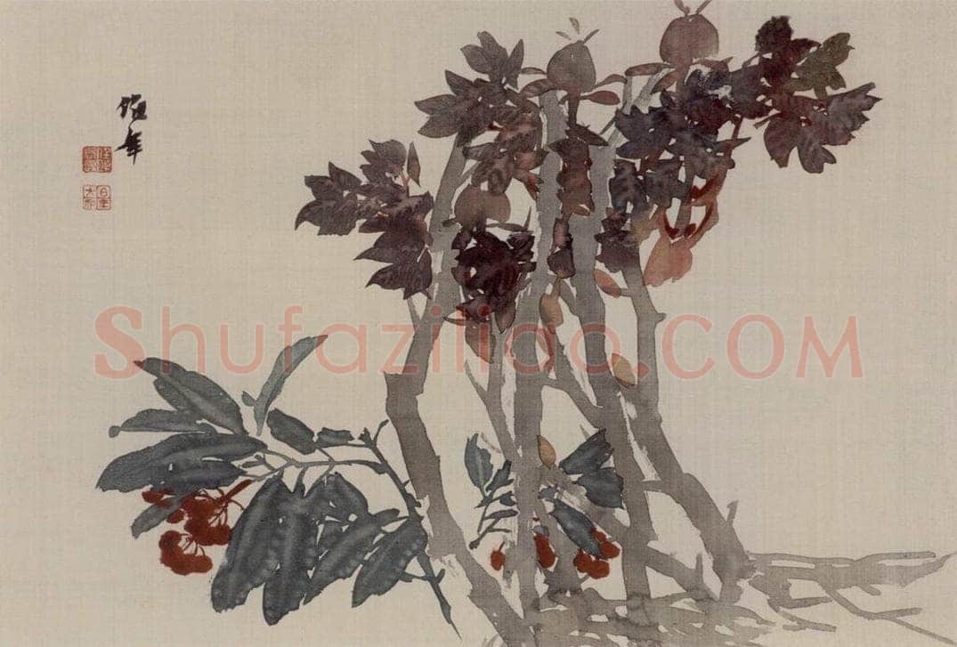 清 任伯年 《花卉册》 书画作品