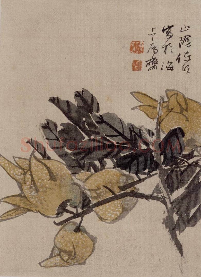 清 任伯年 《蔬果册八开》 书画作品