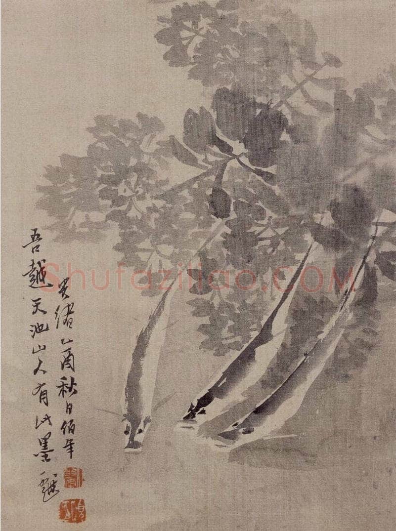 清 任伯年 《蔬果册八开》 书画作品