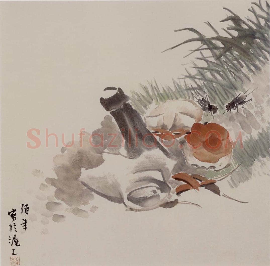 清 任伯年 《杂画册十六开》 书画作品