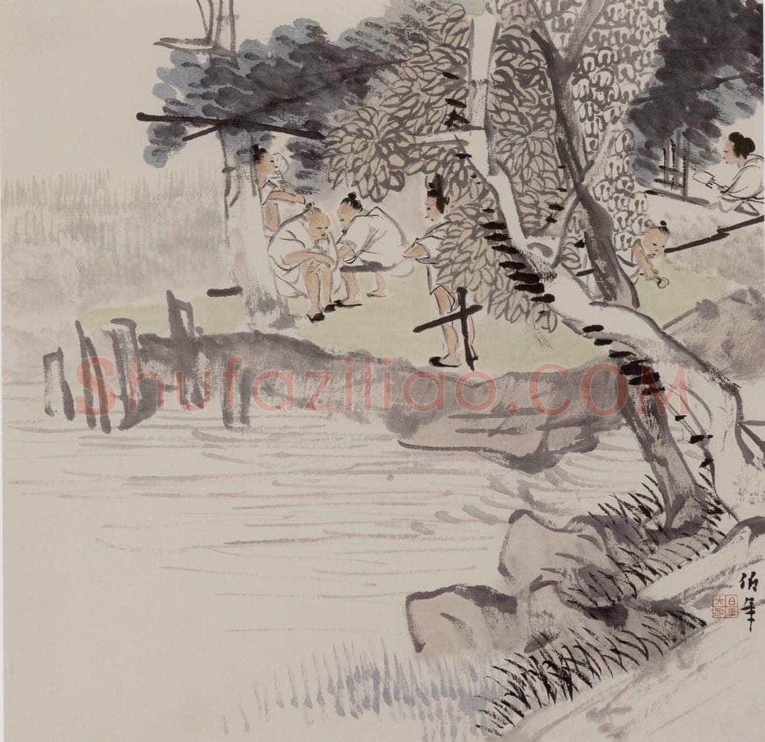 清 任伯年 《杂画册十六开》 书画作品