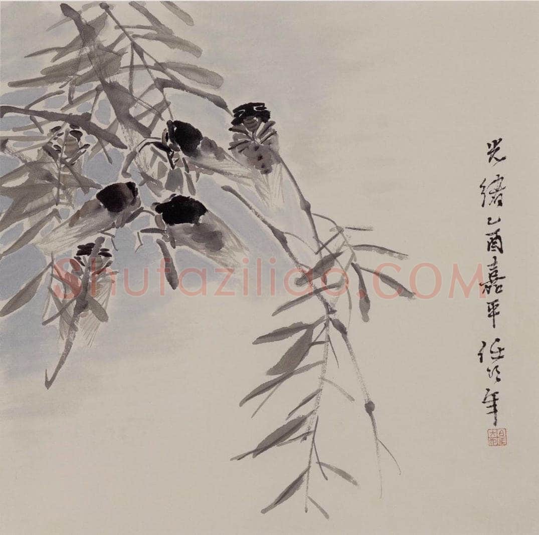清 任伯年 《杂画册十六开》 书画作品