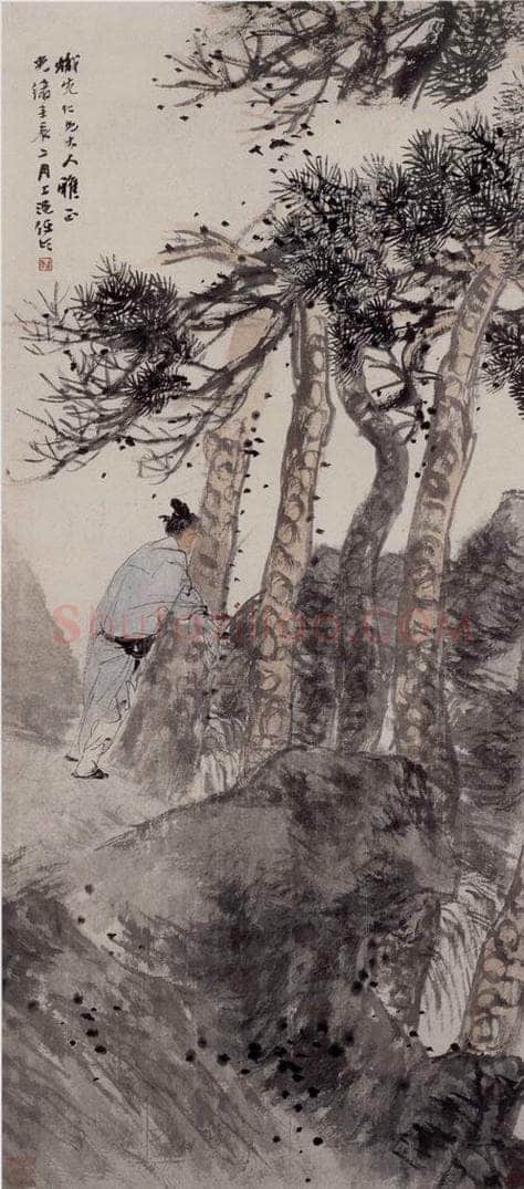 1892年 任伯年 《秋声赋》 书画作品