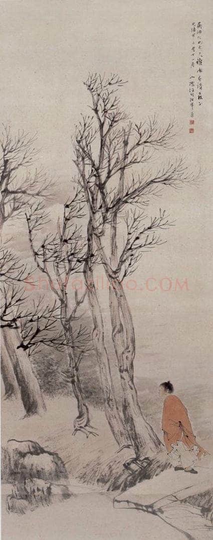 1894年 任伯年 《秋声赋图》 书画作品