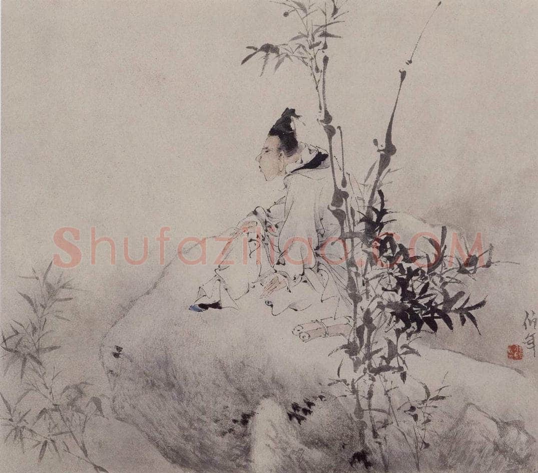 清 任伯年 《人物仕女册八开》 书画作品