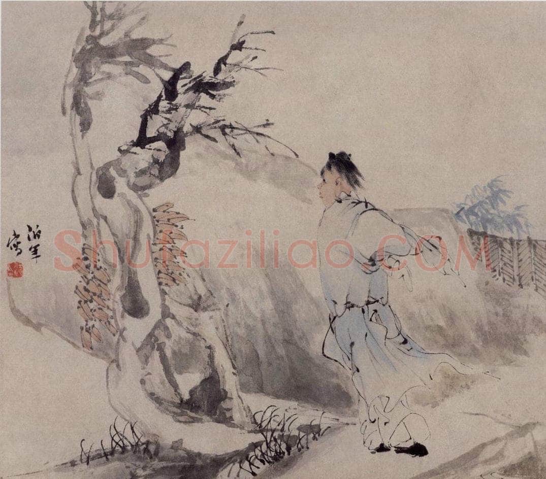 清 任伯年 《人物仕女册八开》 书画作品