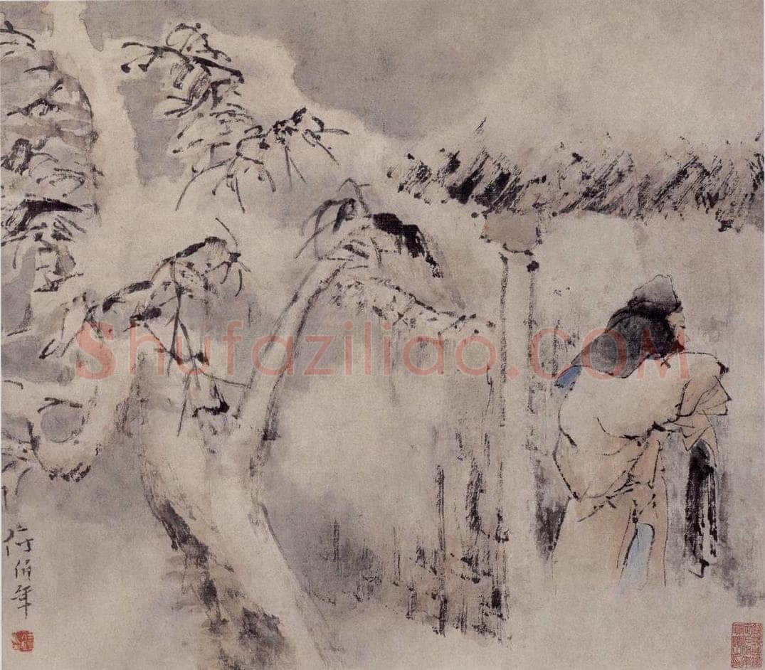 清 任伯年 《人物仕女册八开》 书画作品