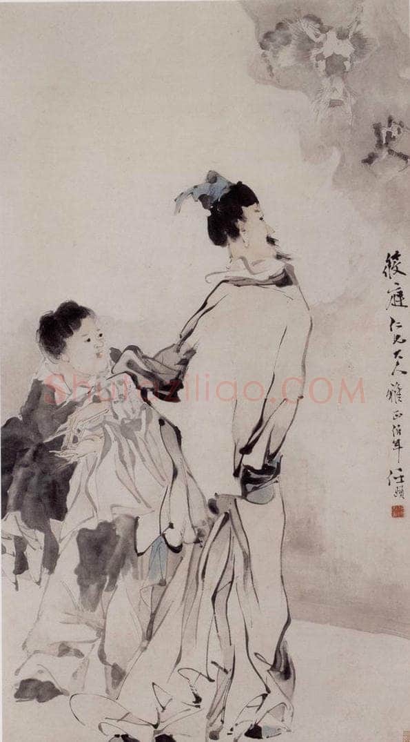清 任伯年 《画龙点睛图》 书画作品