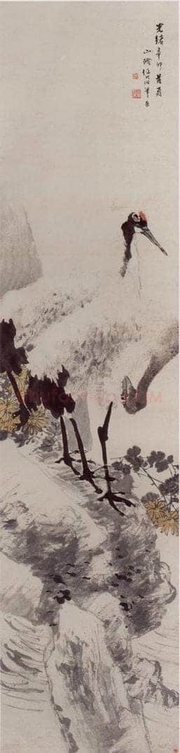 1891年 任伯年 《花鸟四条屏》 书画作品