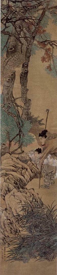1891年 任伯年 《人物故事条屏》 书画作品