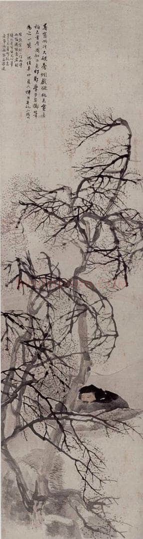 1891年 任伯年 《梅花庵》 书画作品