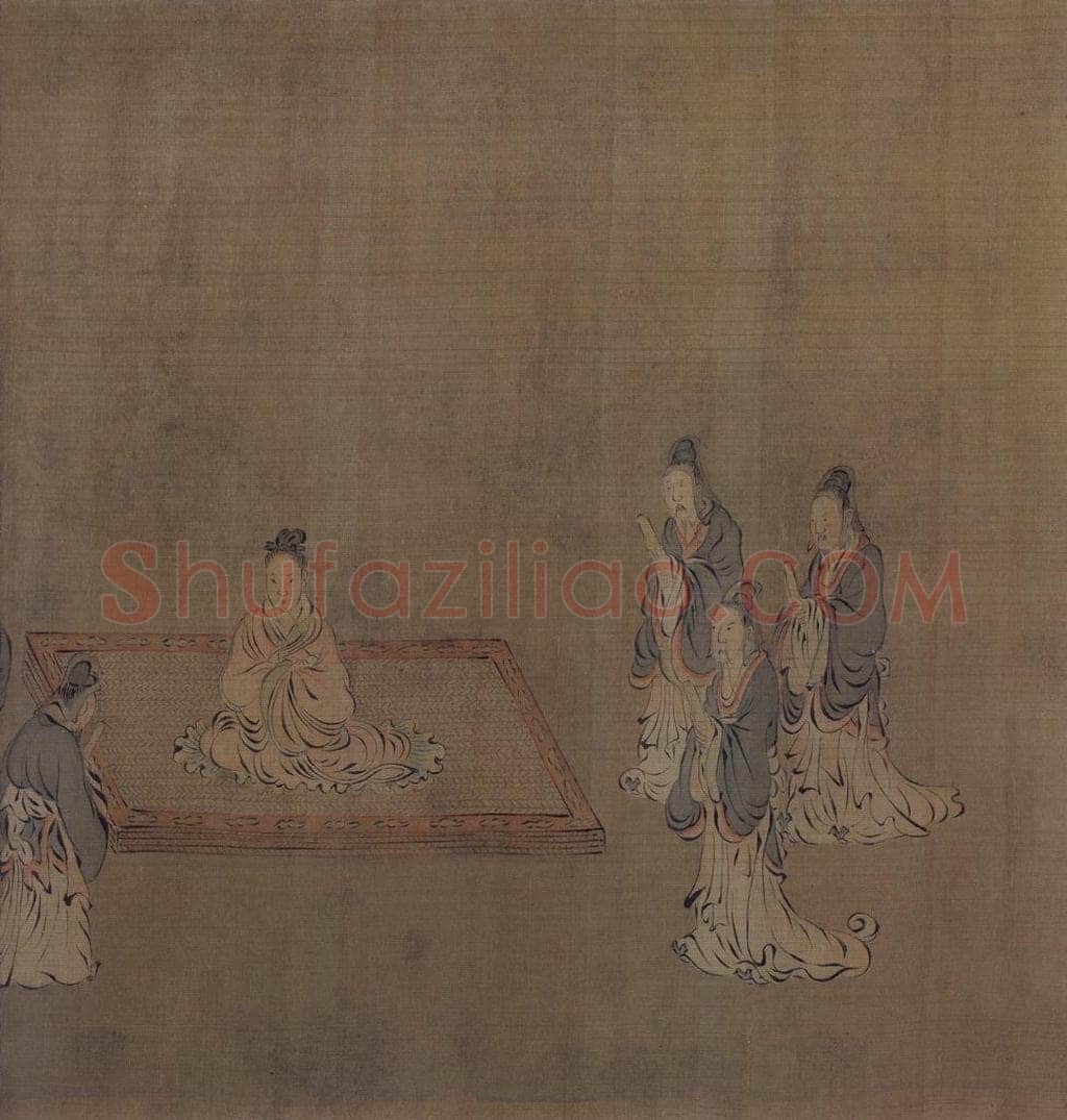 宋 马和之 诗经周颂十篇图 书画作品