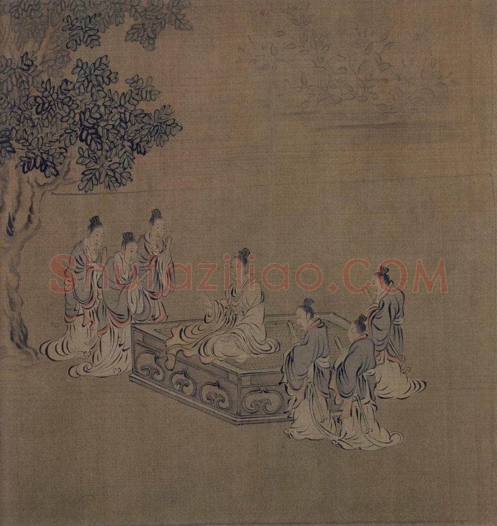 宋 马和之 诗经周颂十篇图 书画作品