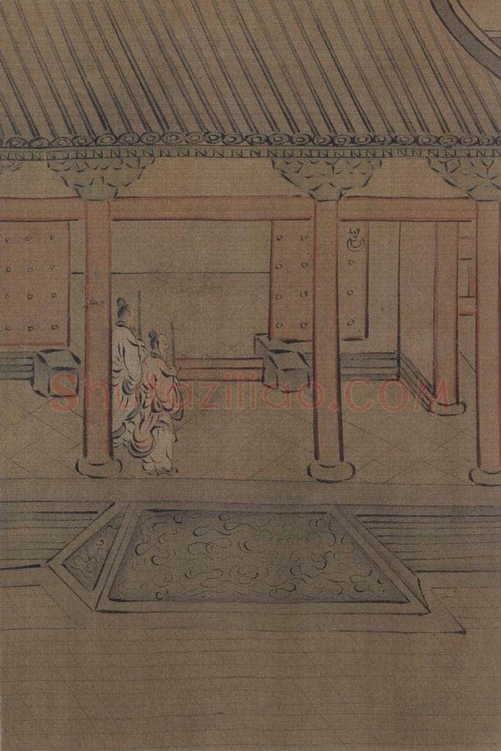 宋 马和之 诗经周颂十篇图 书画作品