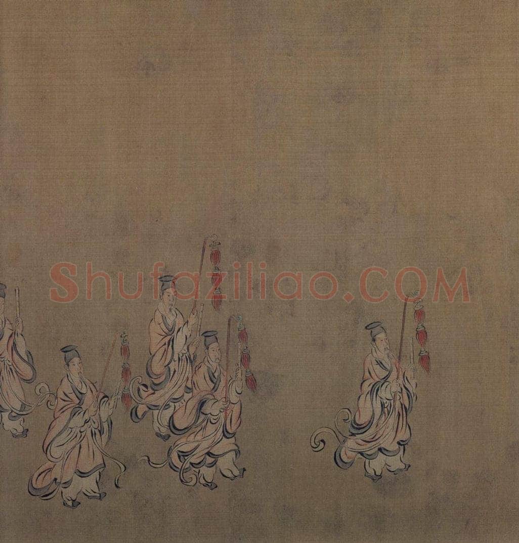 宋 马和之 诗经周颂十篇图 书画作品