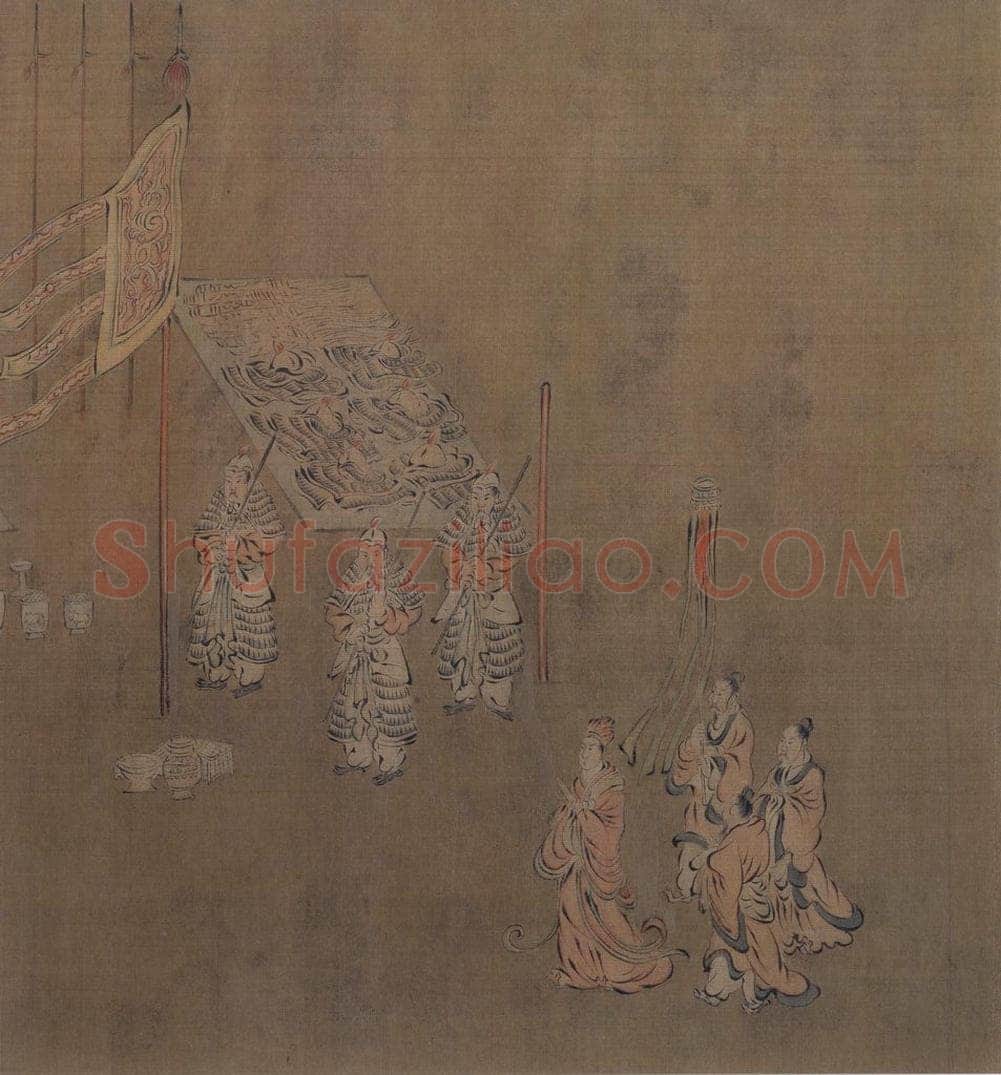宋 马和之 诗经周颂十篇图 书画作品