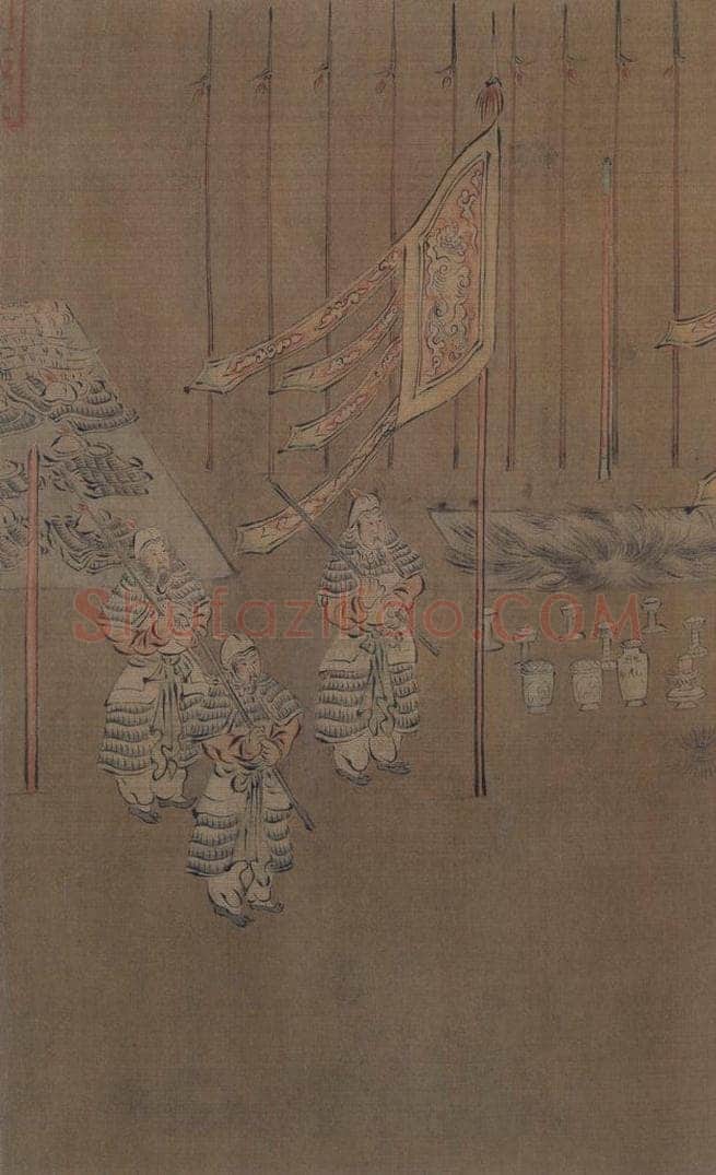 宋 马和之 诗经周颂十篇图 书画作品
