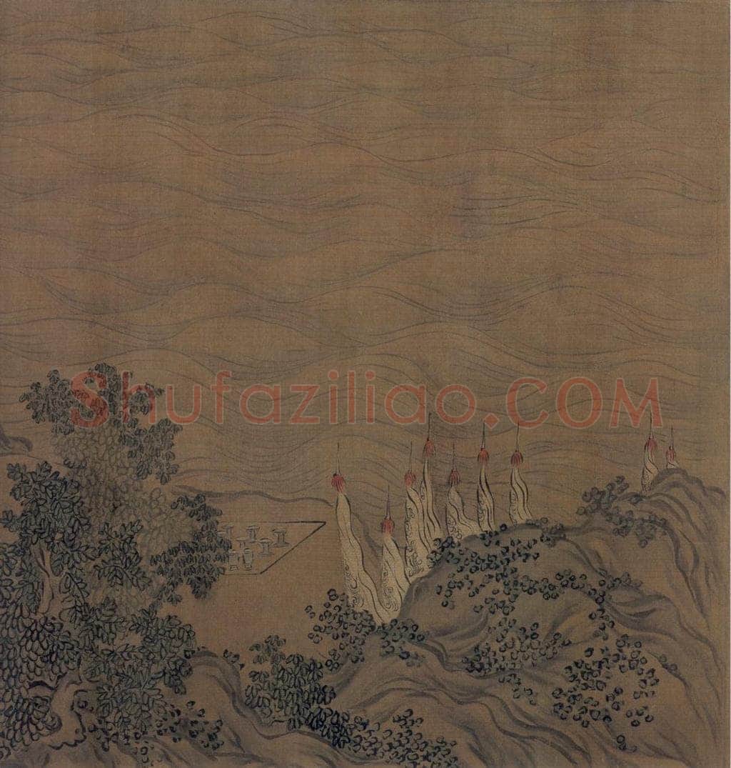 宋 马和之 诗经周颂十篇图 书画作品