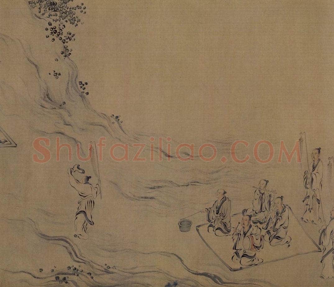 宋 马和之 诗经陈风十篇图 书画作品