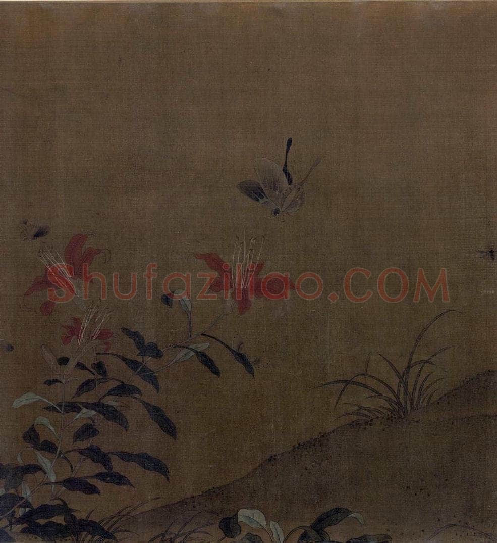 宋 艳艳女史 花卉草虫图 书画作品