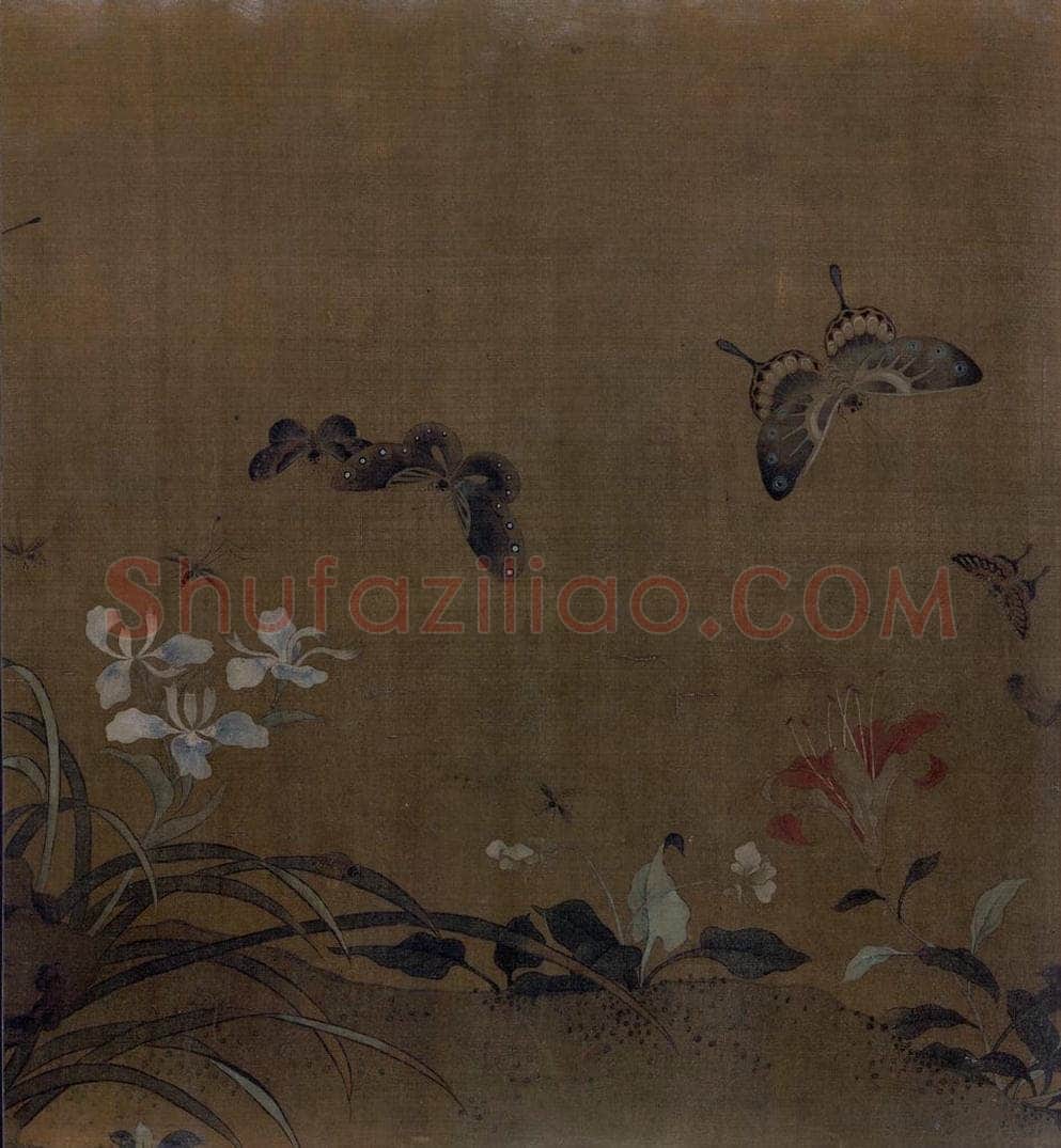 宋 艳艳女史 花卉草虫图 书画作品
