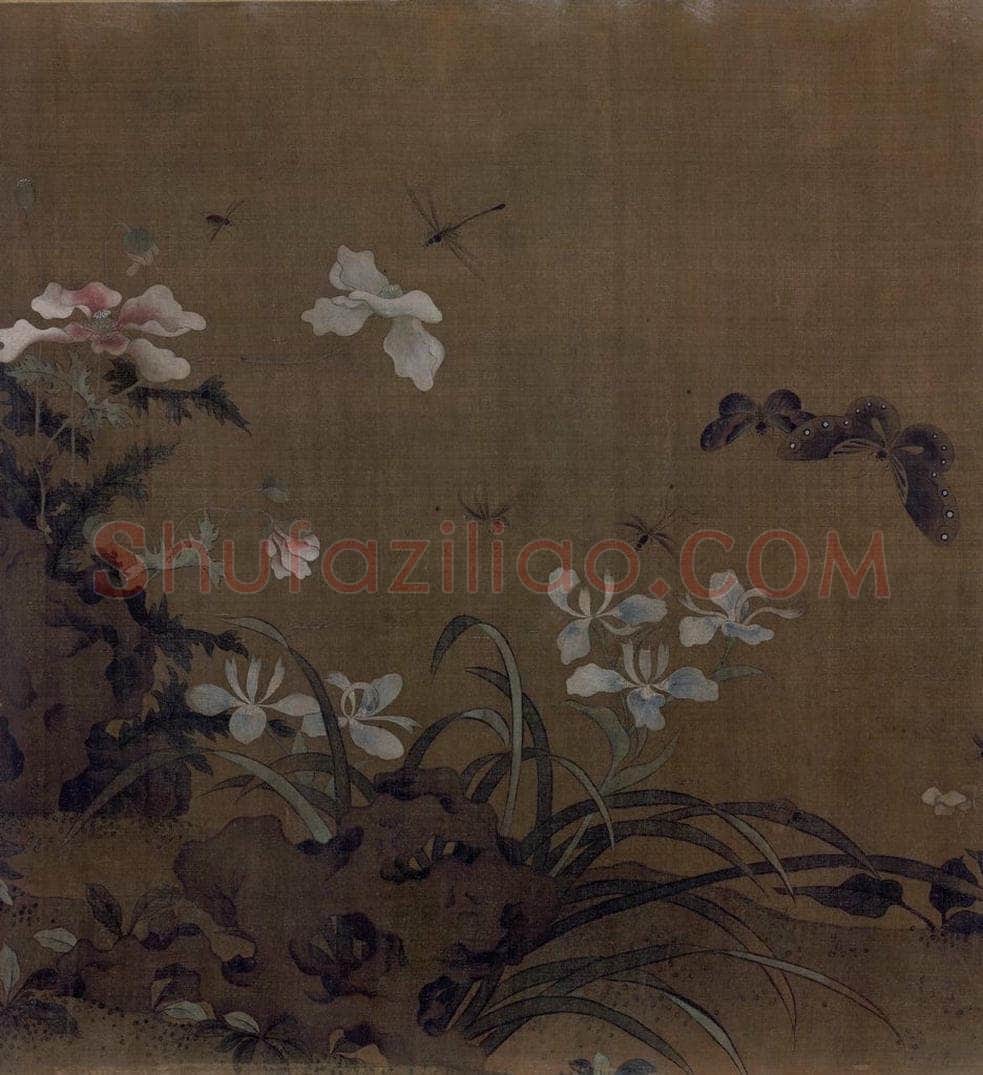 宋 艳艳女史 花卉草虫图 书画作品