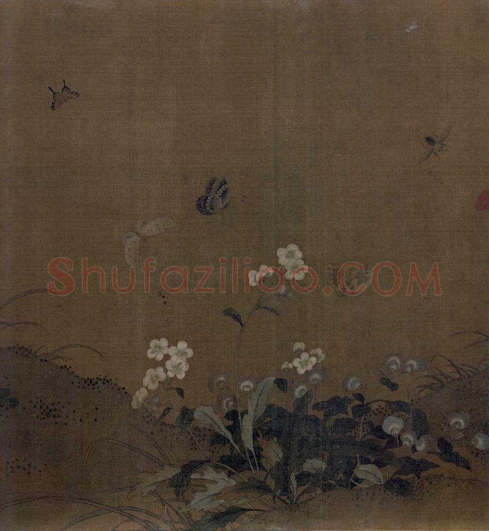 宋 艳艳女史 花卉草虫图 书画作品