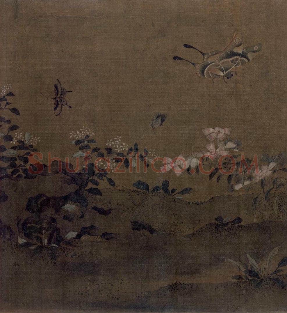 宋 艳艳女史 花卉草虫图 书画作品