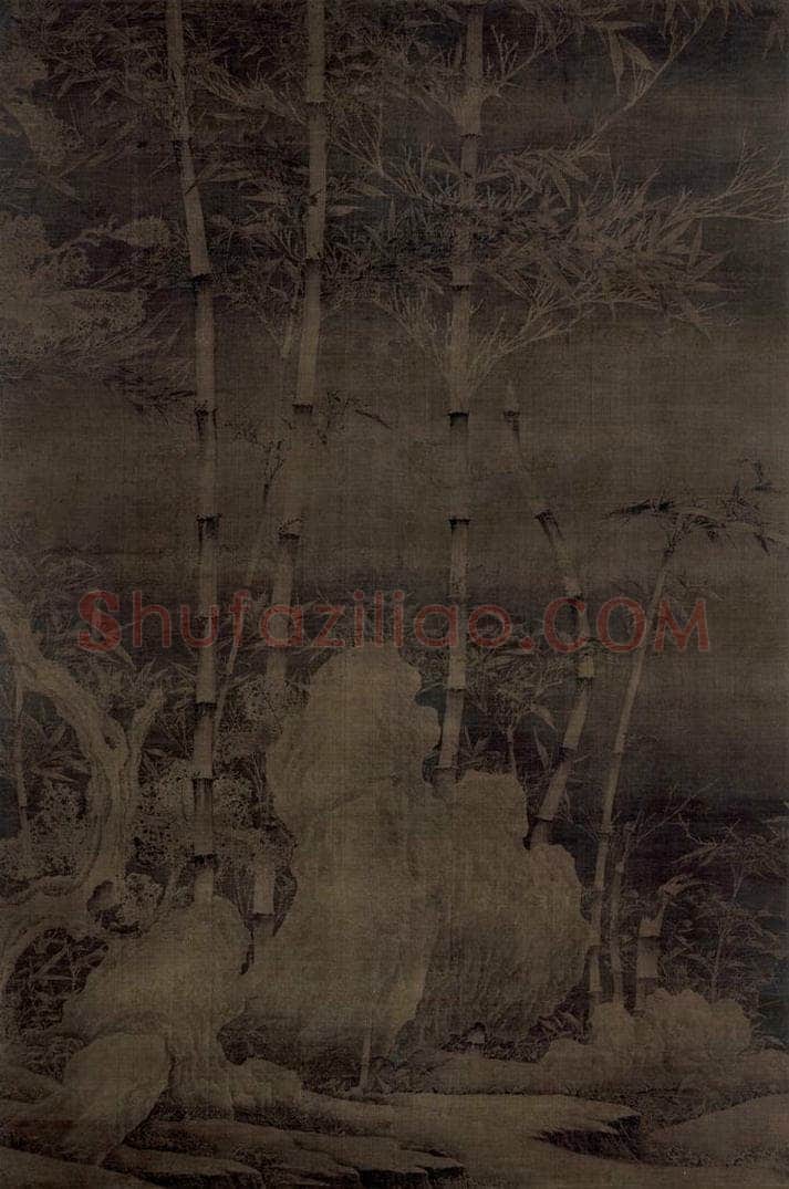 宋 佚名 雪竹图 书画作品